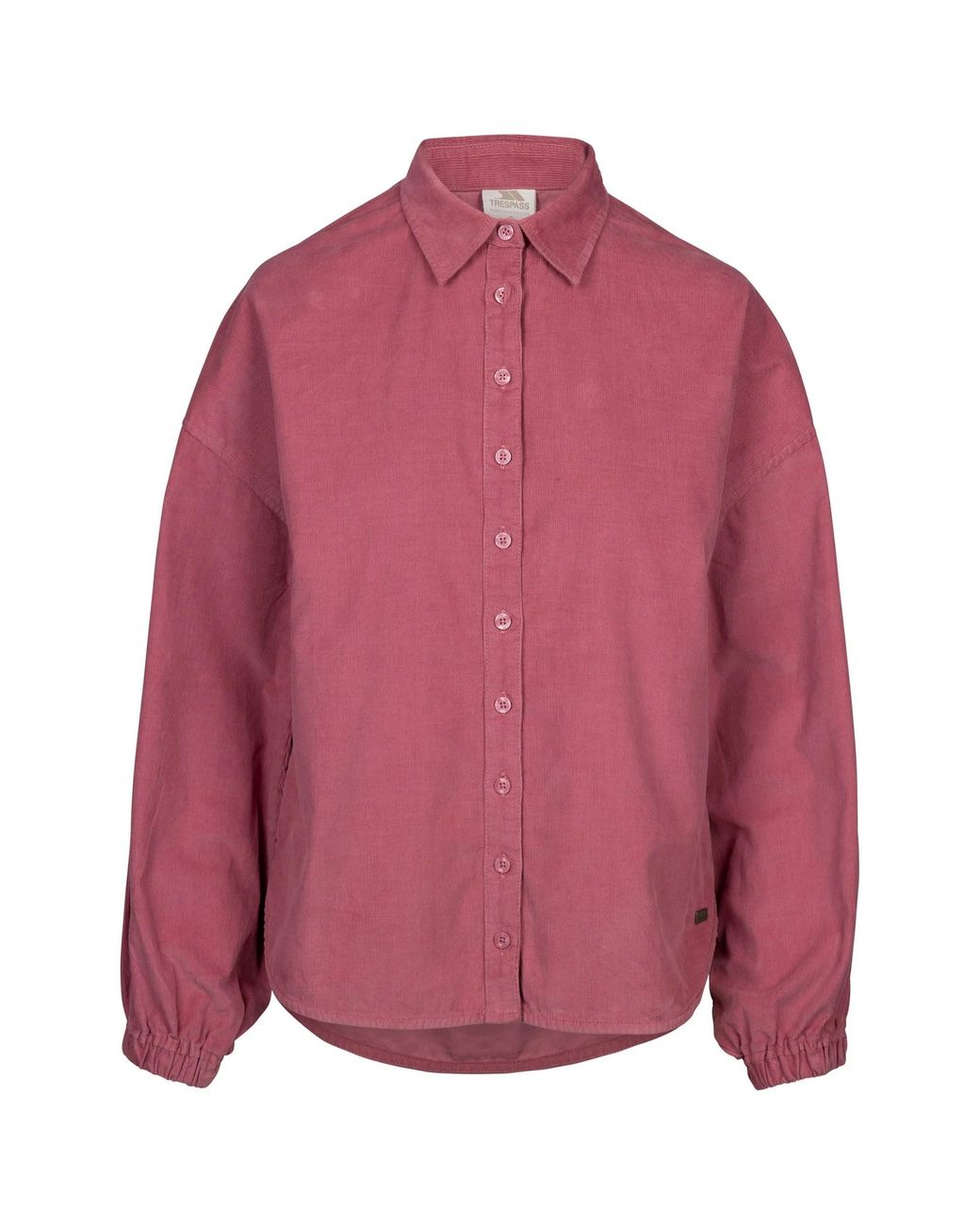 Trespass Red Ladies Kelsi Balloon Sleeve Shirt (Light Mulberry)
