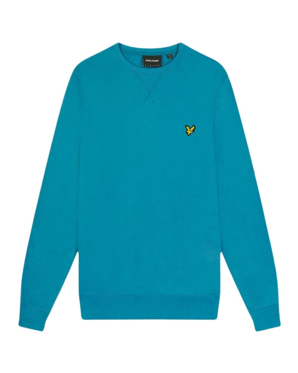 Lyle & Scott Blue Brand Logo Leisure Sweatshirt Cotton for men