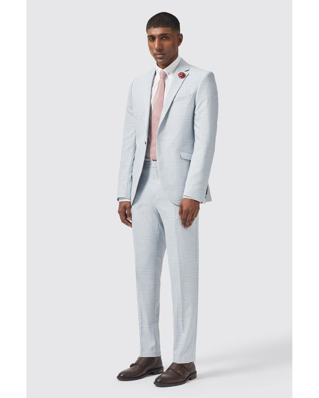 Shelby and Sons Gray Richmond Trousers for men