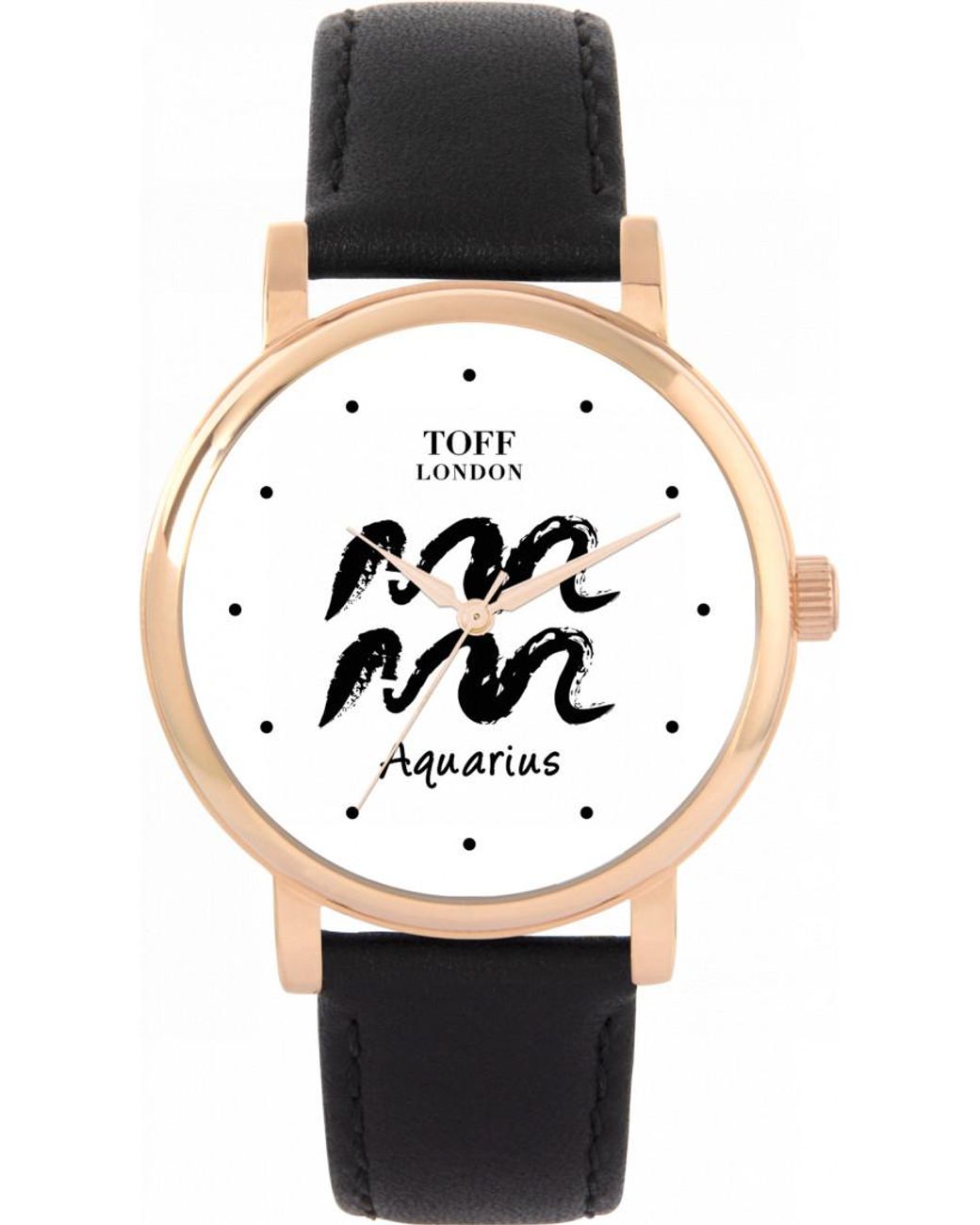 Toff London Black Tlws-35813 Ladies Aquarius Watch
