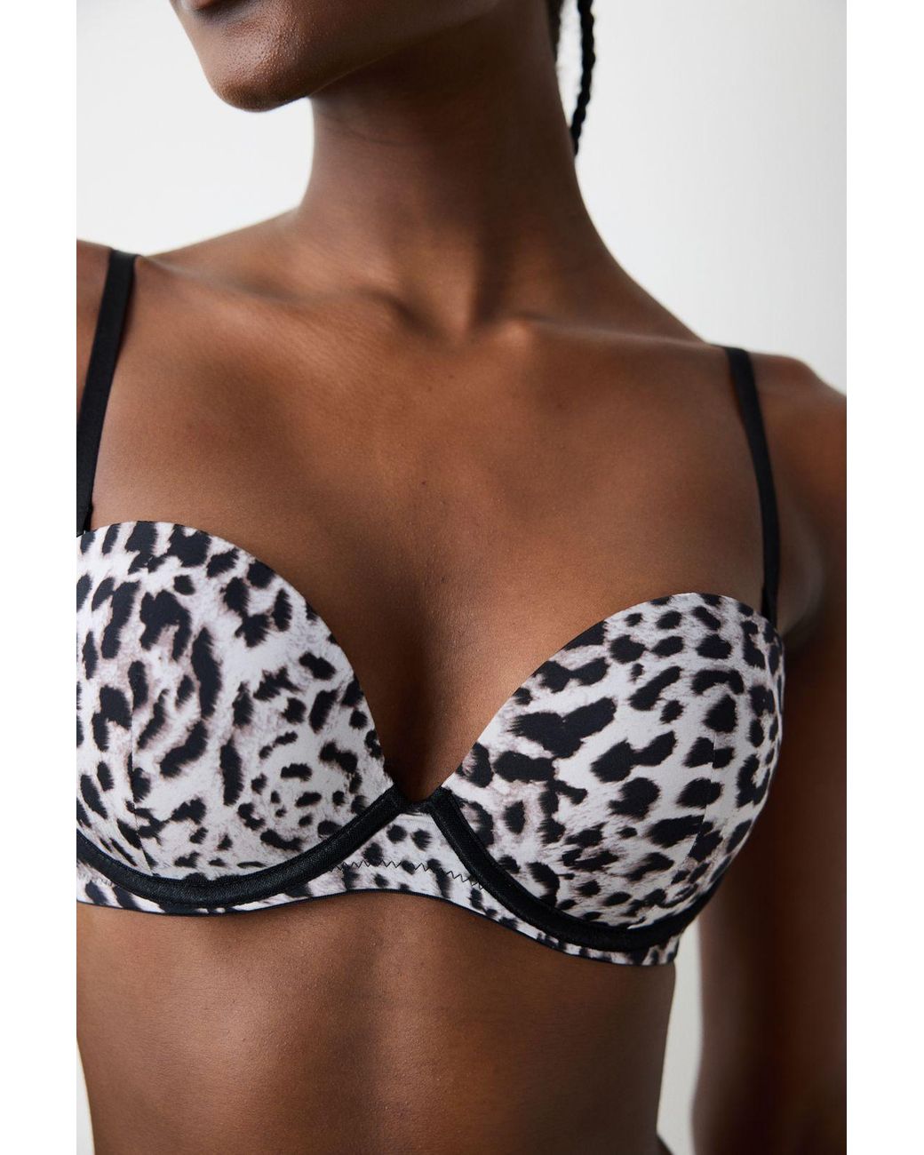 Penti Leopardprint Beugelbeha in het Black