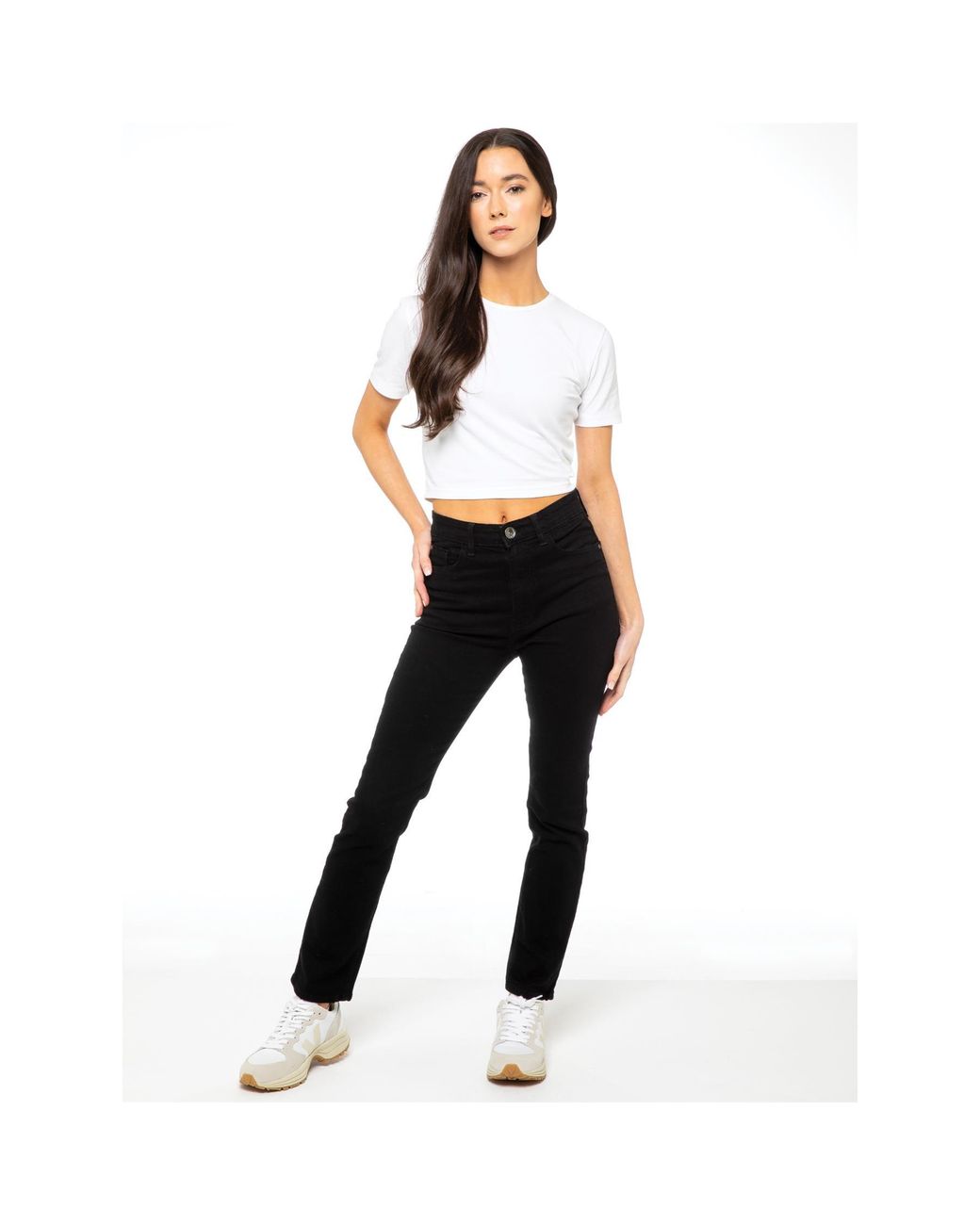 Enzo Black Straight Denim Jeans