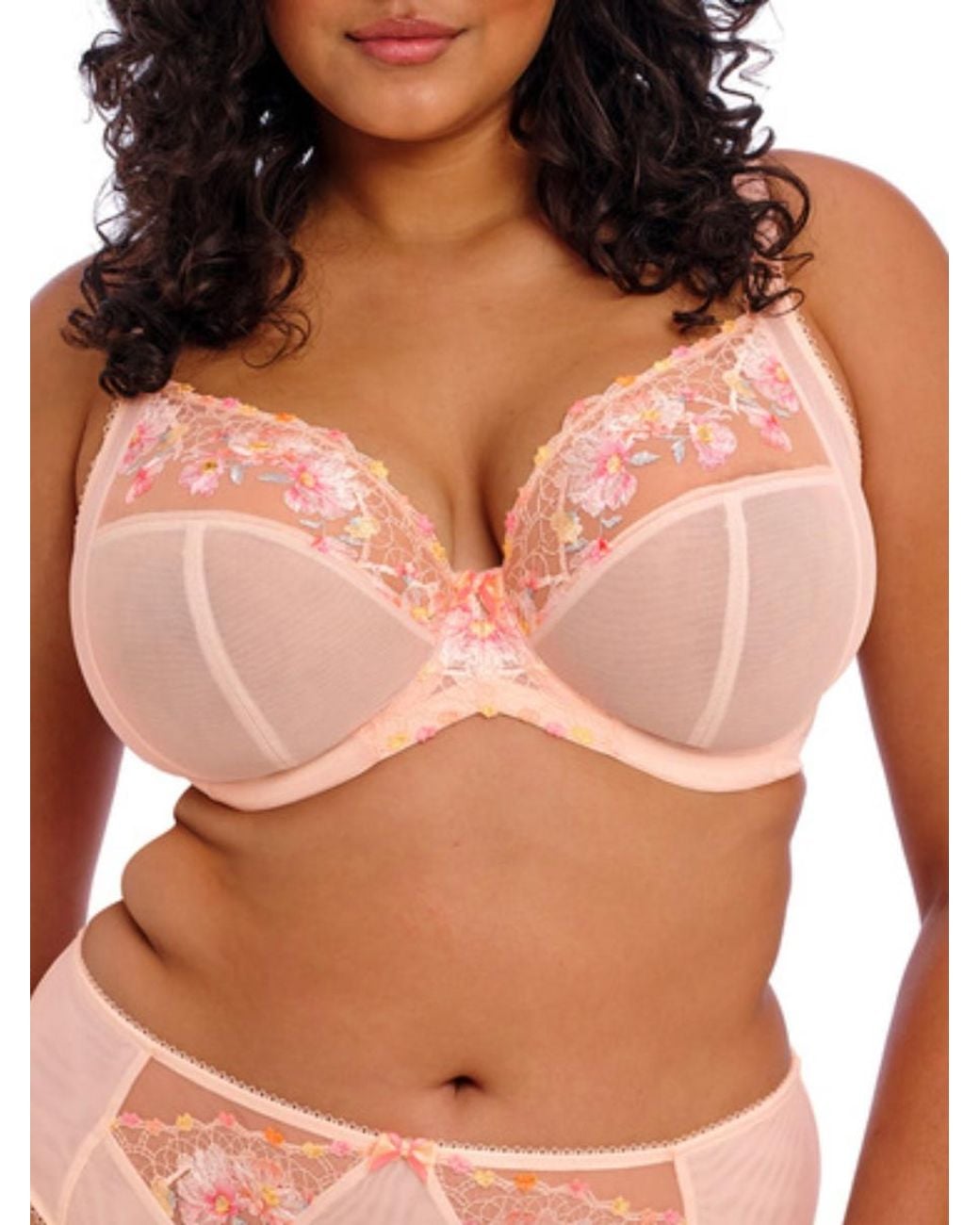 Elomi Pink Himari Side Support Plunge Bra