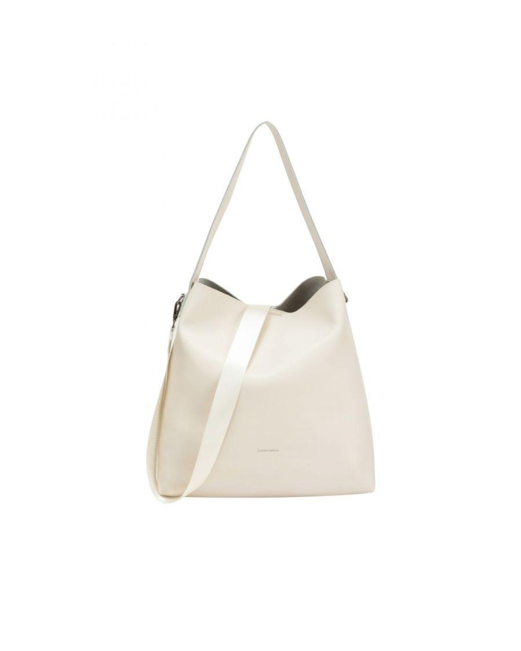 Claudia Canova White Mono Tote Bag