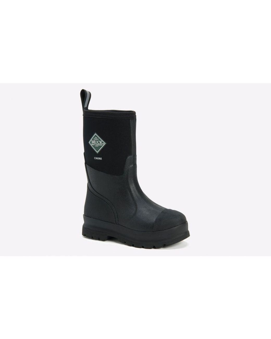Muck Boot Black Chore Classic Mid Patterned for men