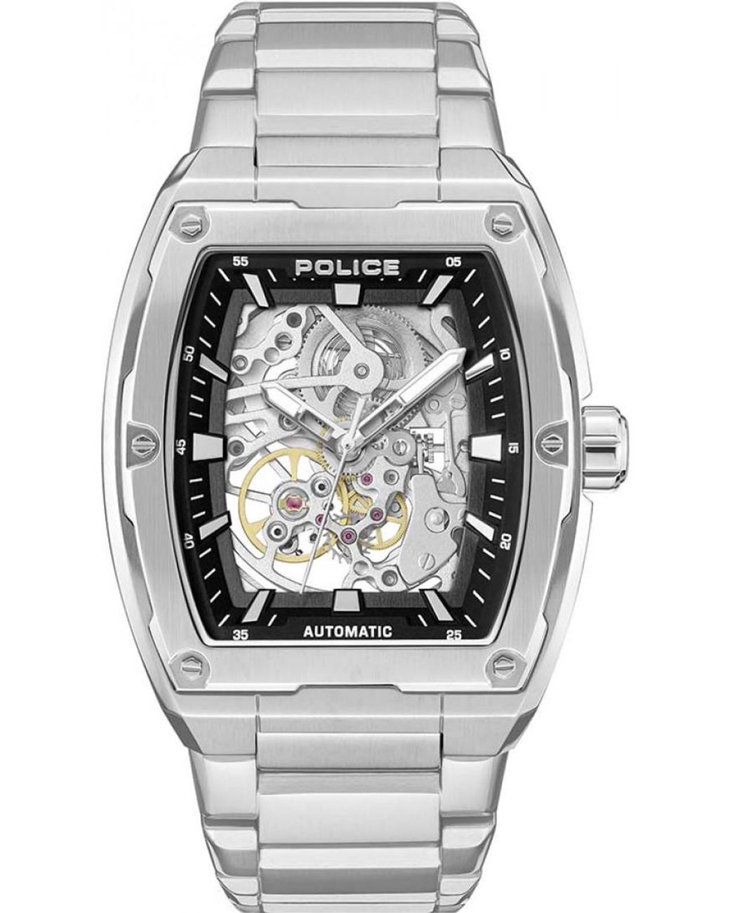 Police Gray Pewjl0072202 Skeletor Watch for men
