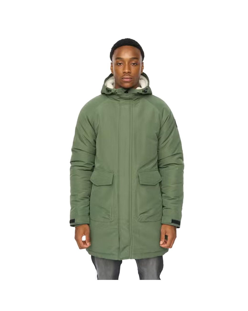 Duck and Cover Green Copfords Parka (Dark) for men