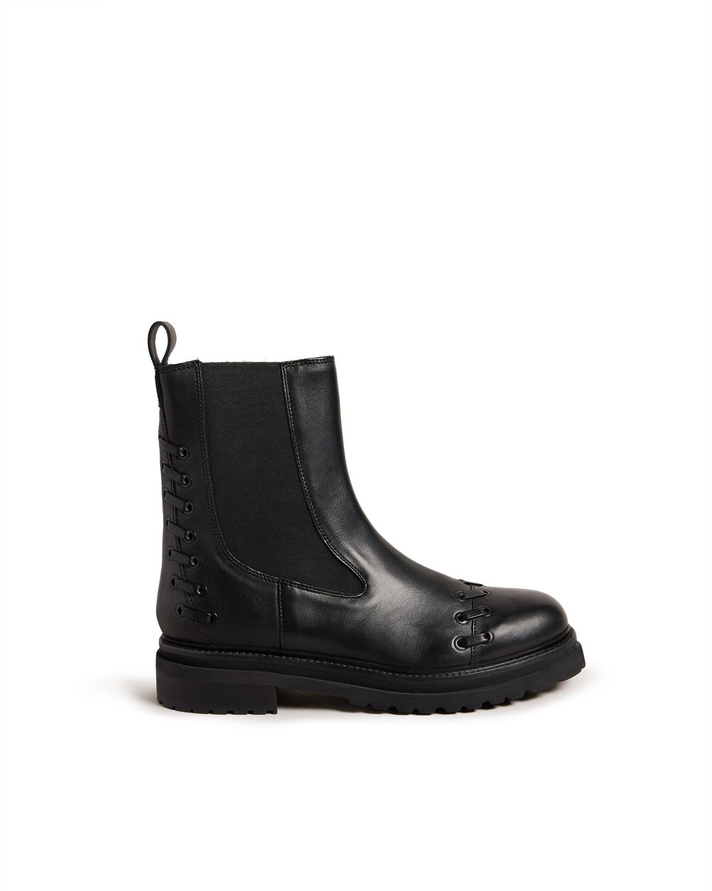 Ted Baker Black Jenha Leather Chunky Heeled Chelsea Boot