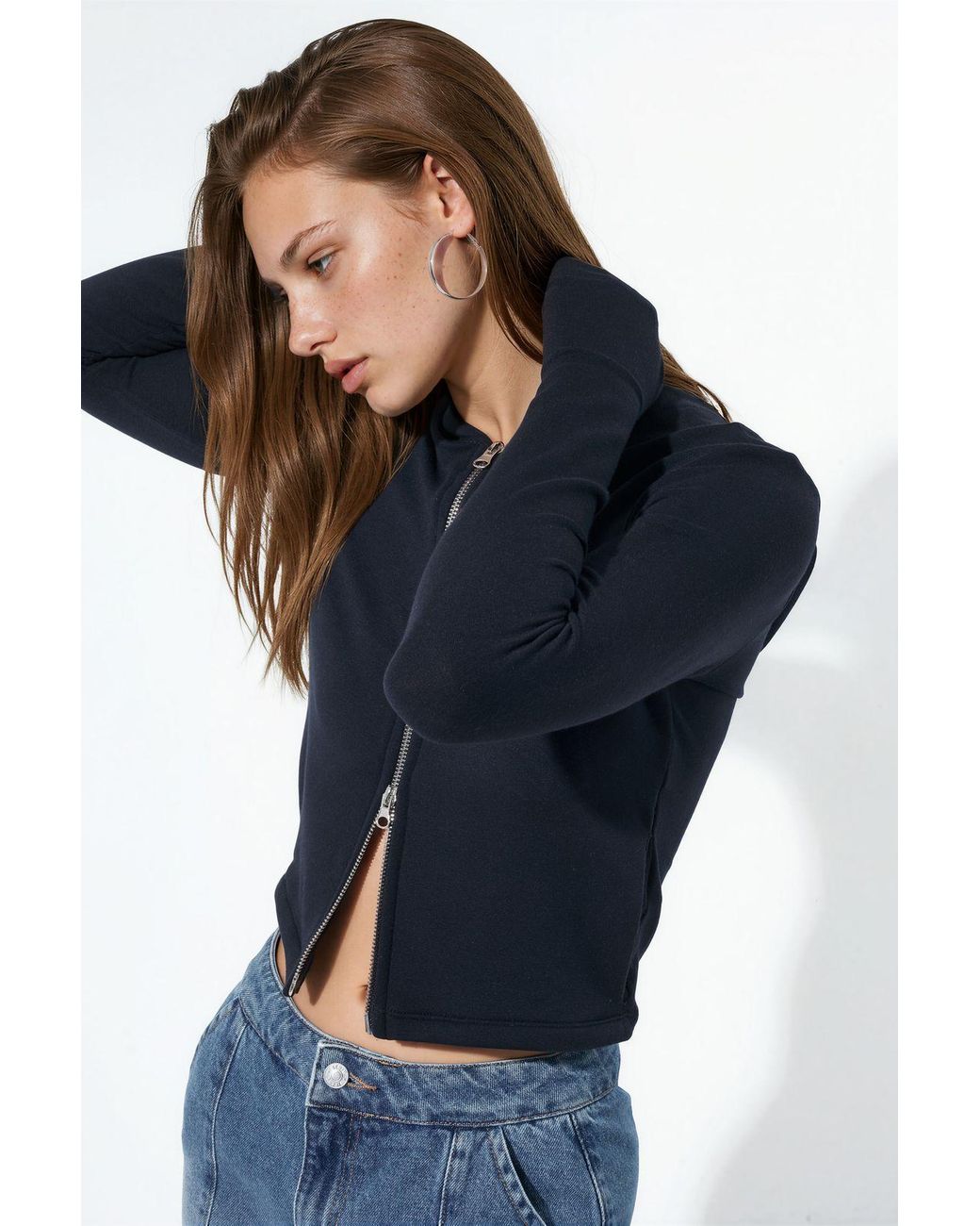 Busem Blue Cotton Modal Cardigan