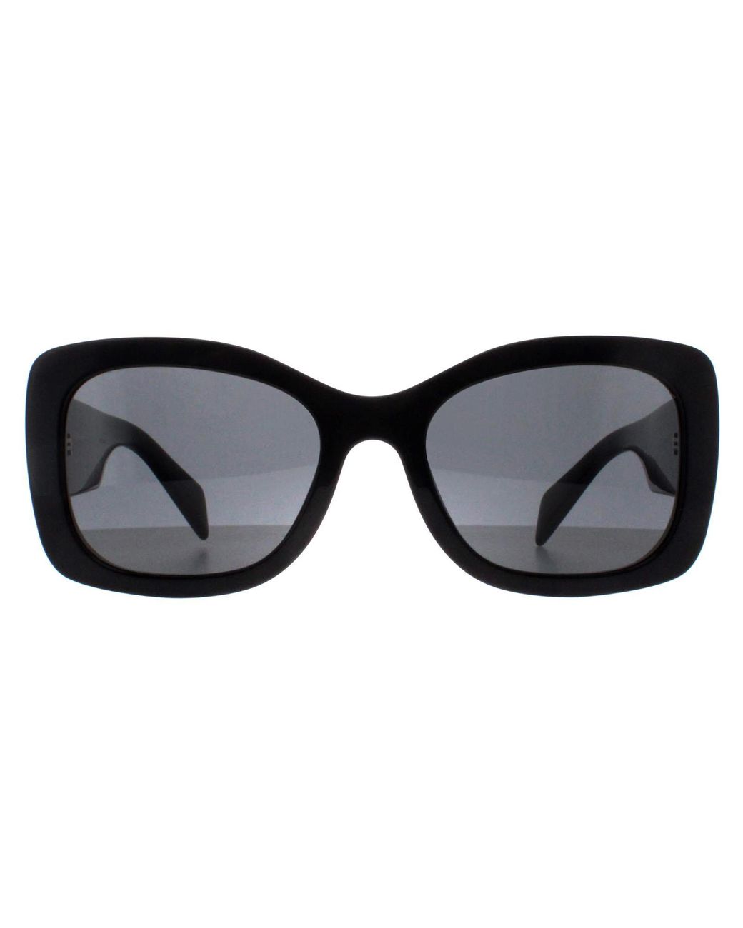Prada Black Oval Dark Pra08S