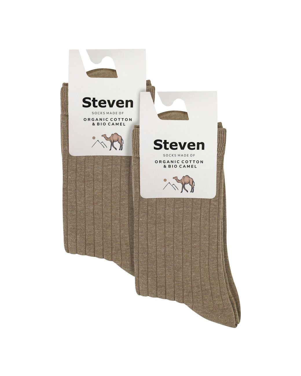 Steve Madden Brown 2 Pairs Ladies Organic Cotton Camel Wool Socks