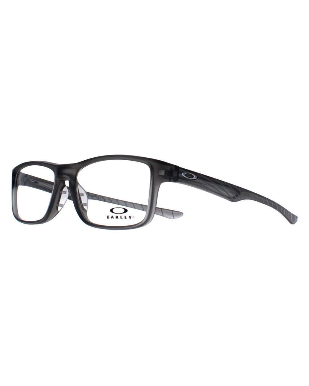 Oakley Brown Rectangular Satin Smoke Ox8081 Plank 2.0 for men