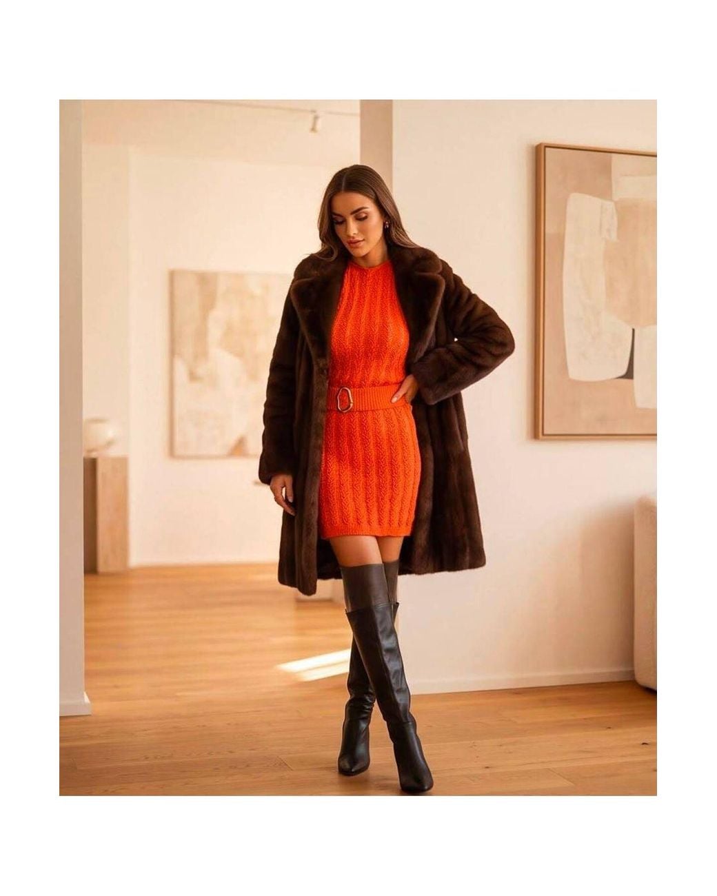 RYVAN Pink Knit Dress