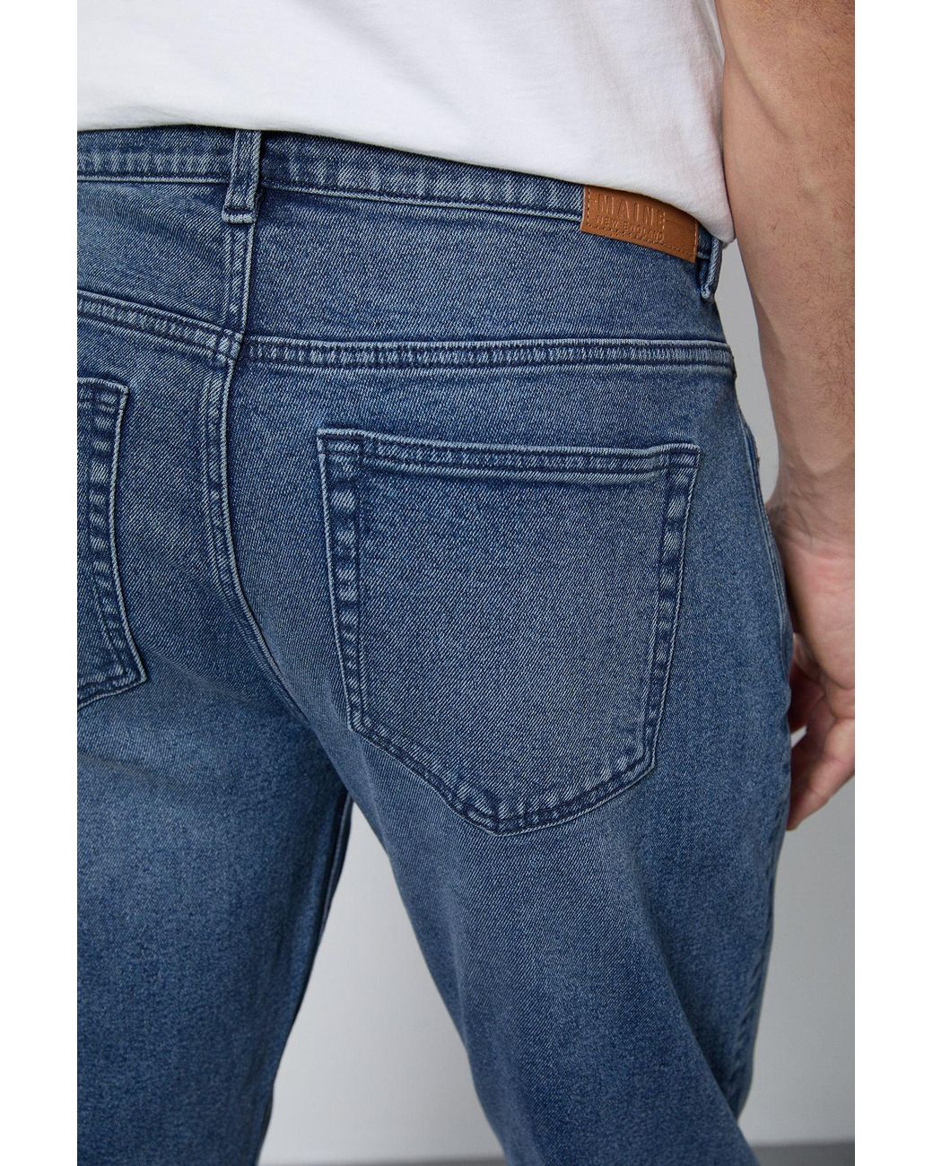 MAINE Blue Light Vintage Wash Premium Stretch Straight for men