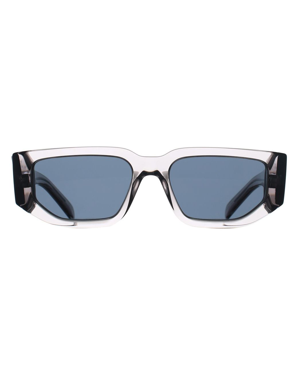Prada Blue Rectangle Transparent Asphalt Dark Pr09Zs for men