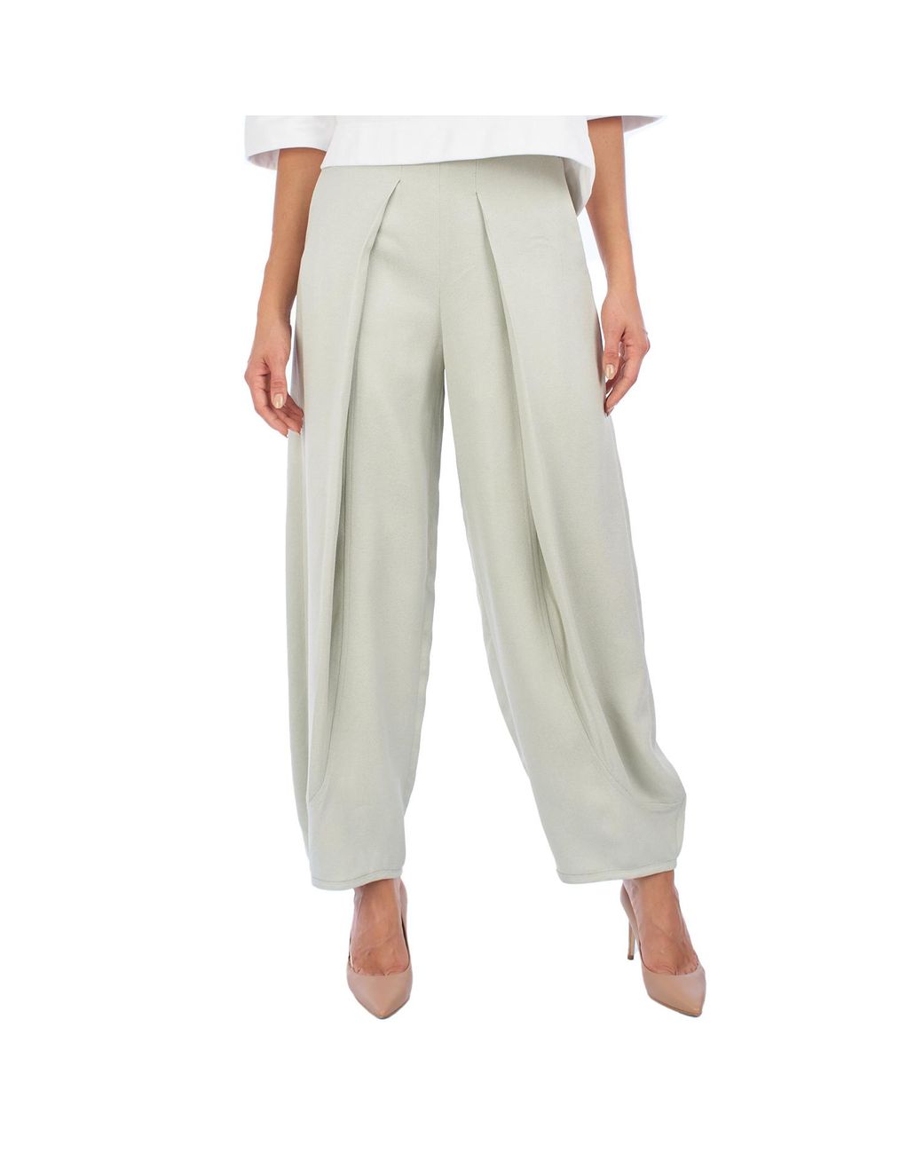 Emporio Armani Green Palazzo Pants 5Np20T-52011
