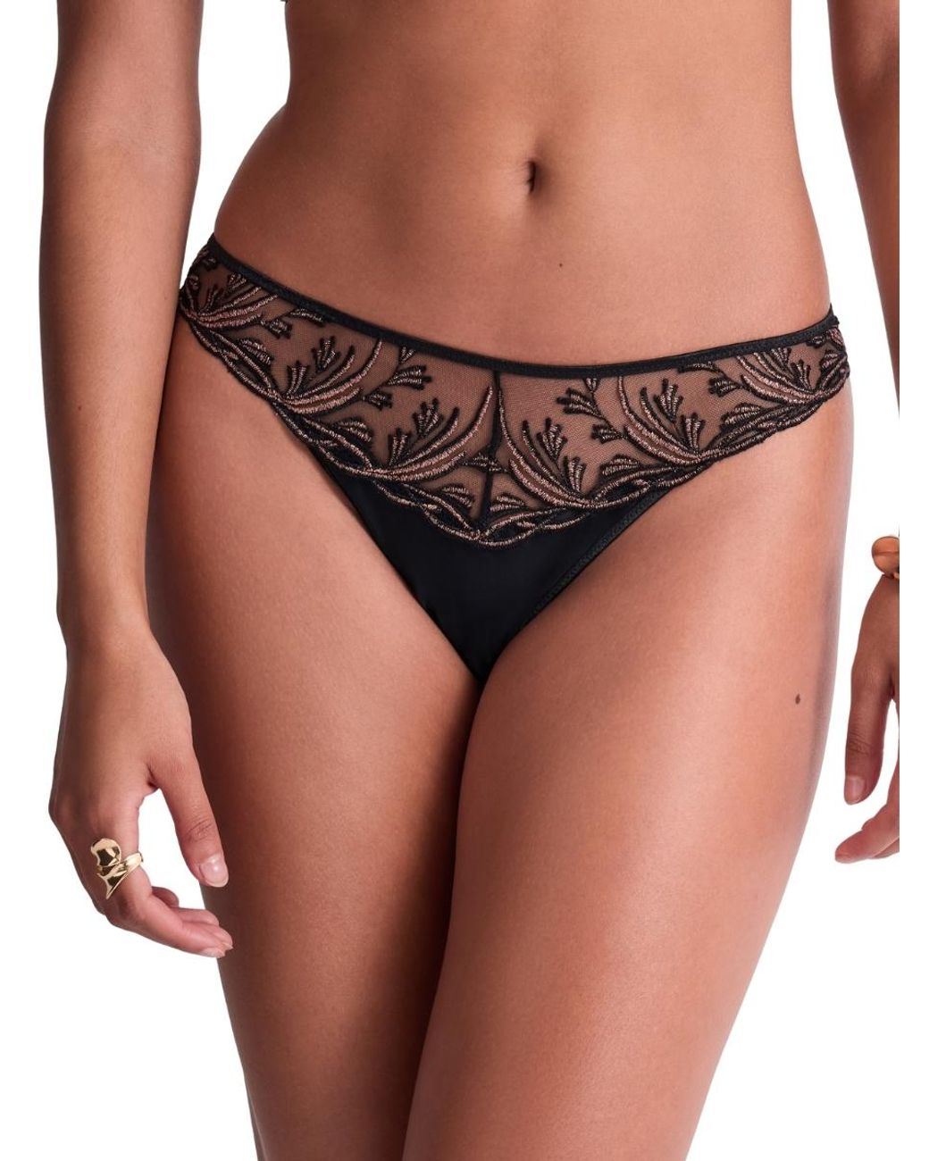 Aubade Black Cosmic Romance Tanga