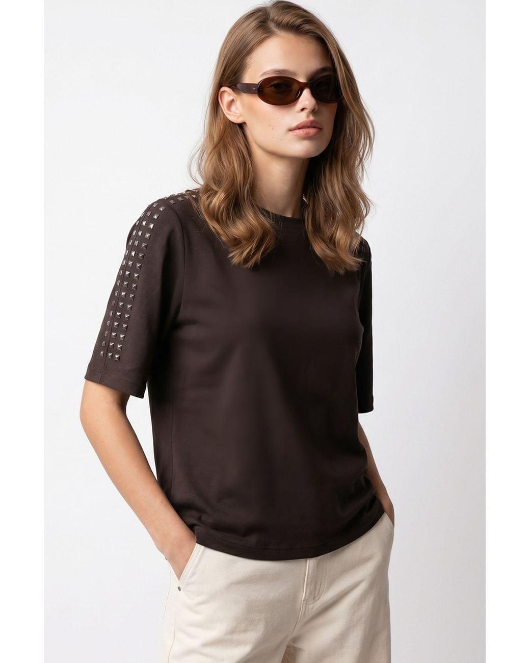 MixRay Brown Blouse