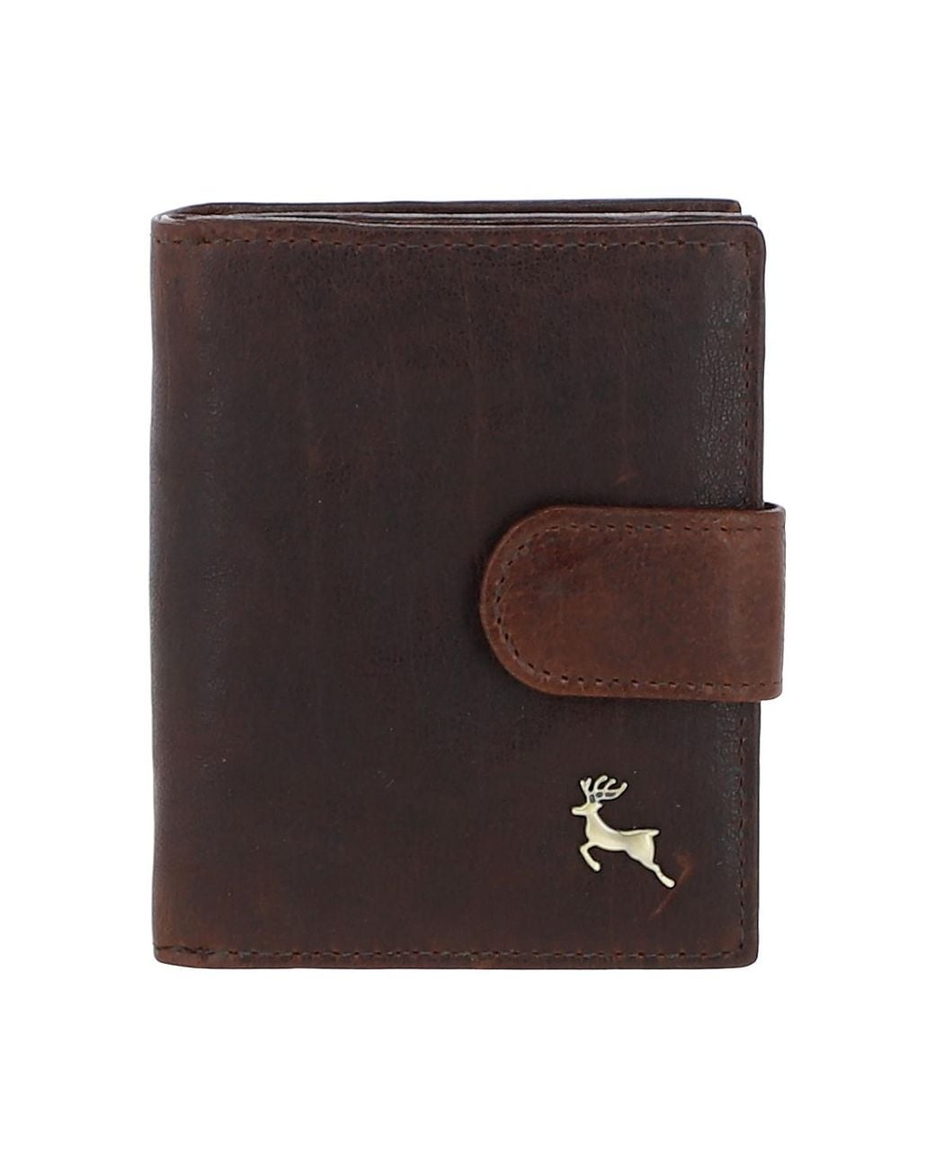 Ashwood Leather Black 'G-Purse' Vintage Wash Real Wallet Purse
