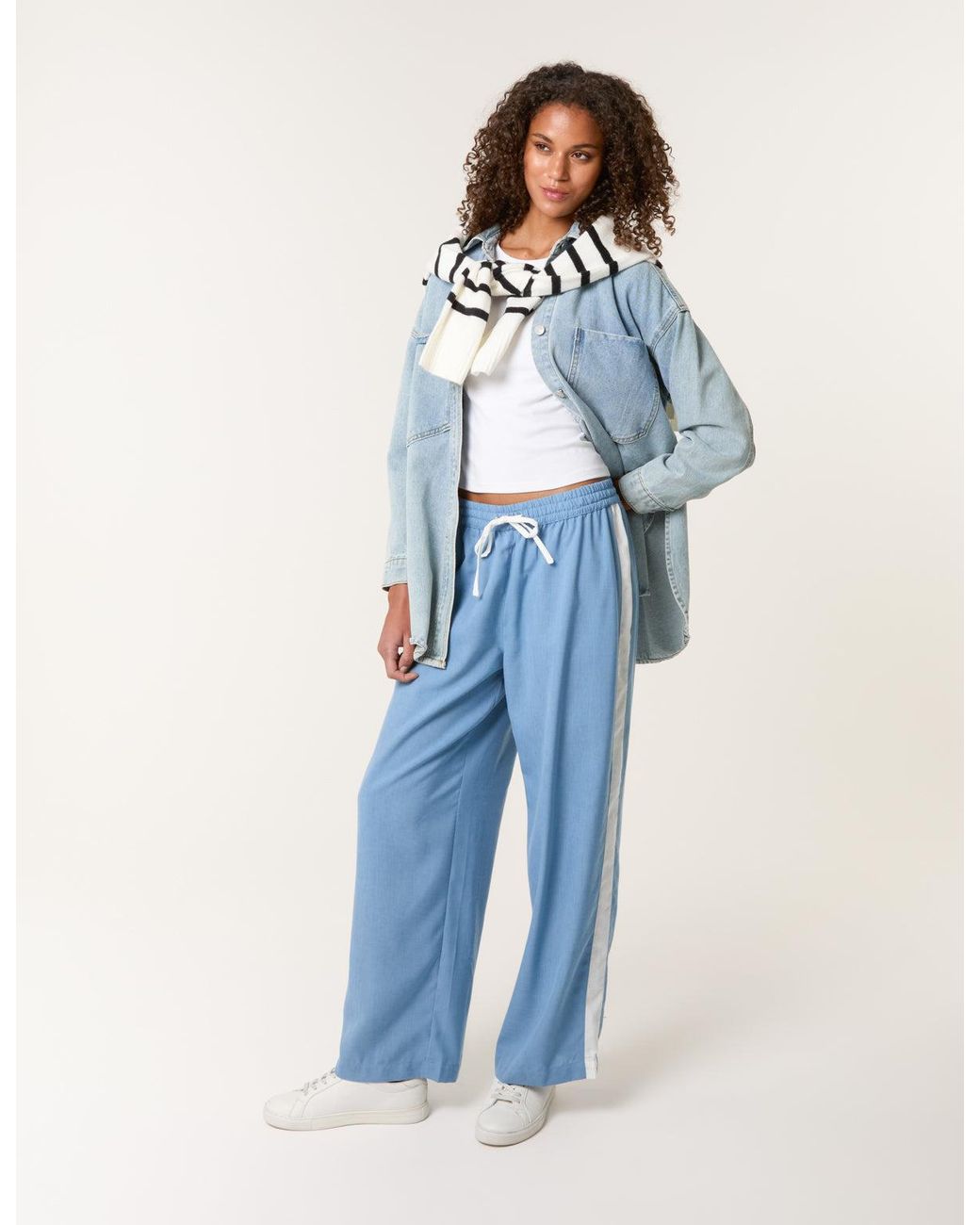 Blue Vanilla Blue Side Stripe Trouser