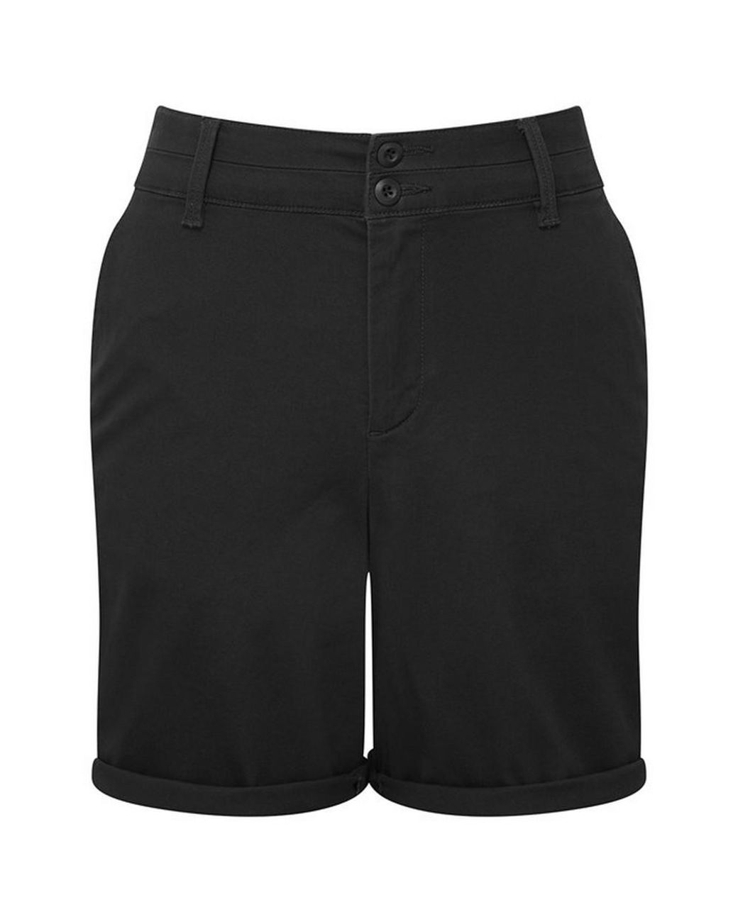 Asquith & Fox Black Ladies Chino Lightweight Shorts