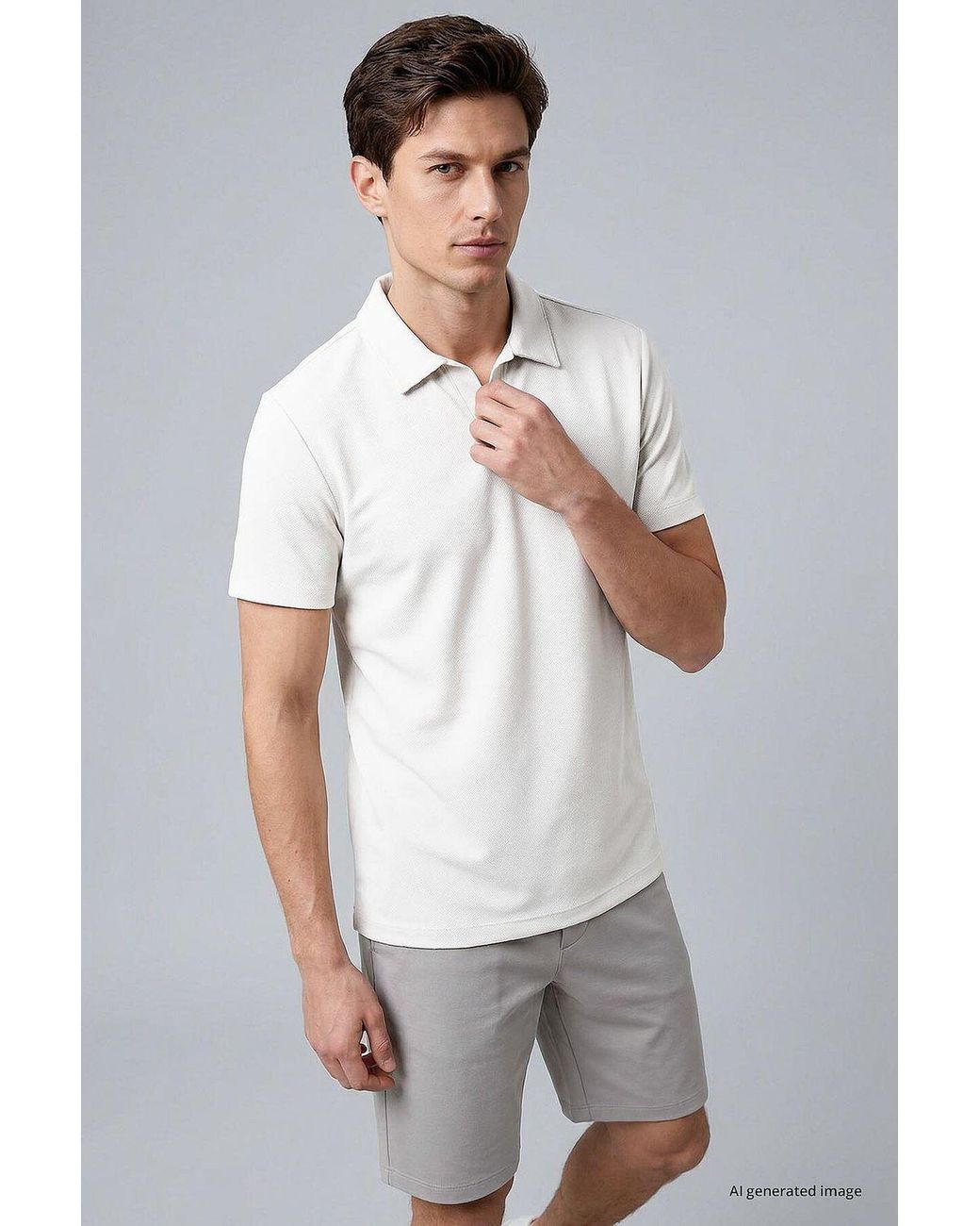TOMMY LIFE White Viscose Blend T-Shirt for men