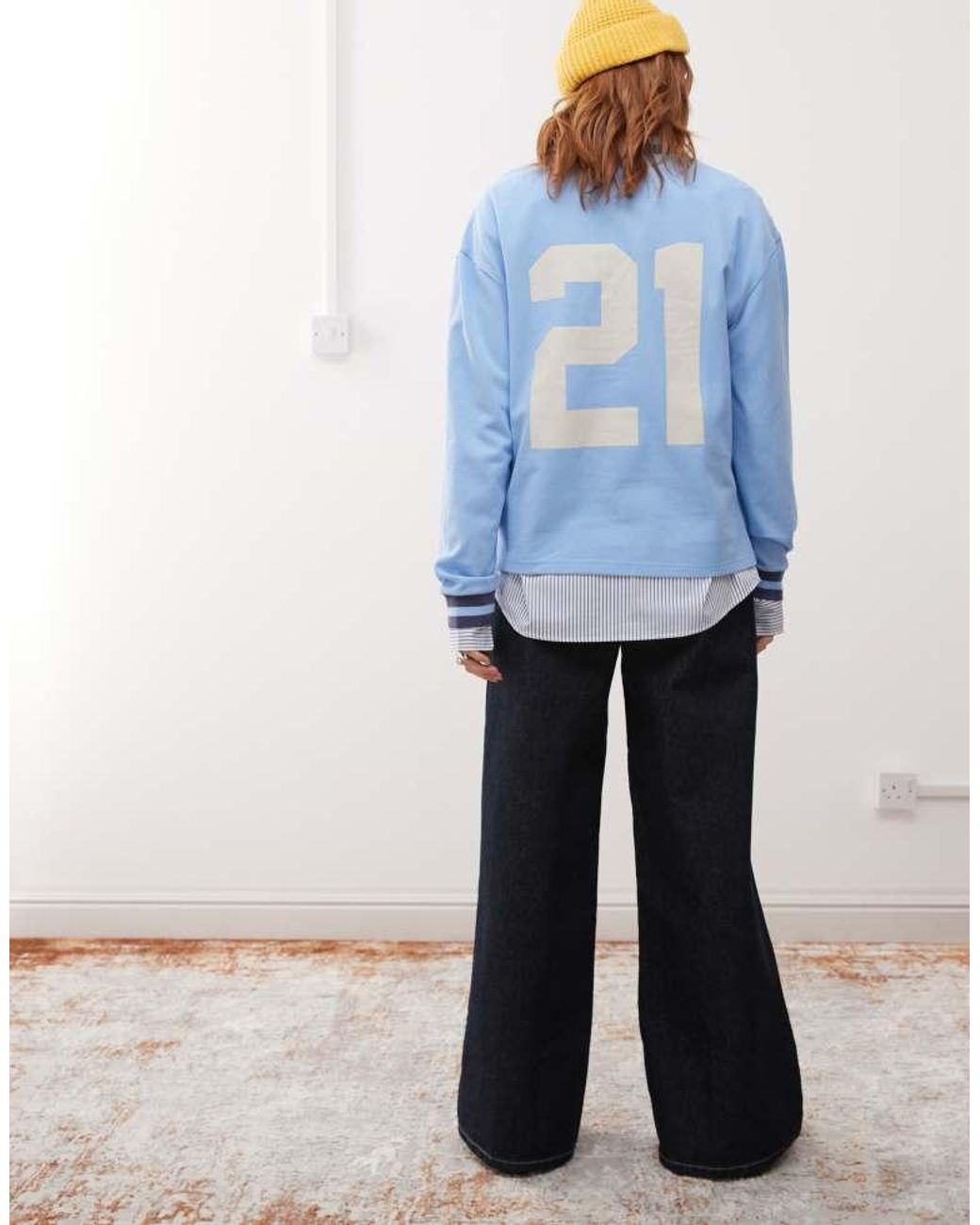 Prohibited Blue Long Sleeve Polo Shirt