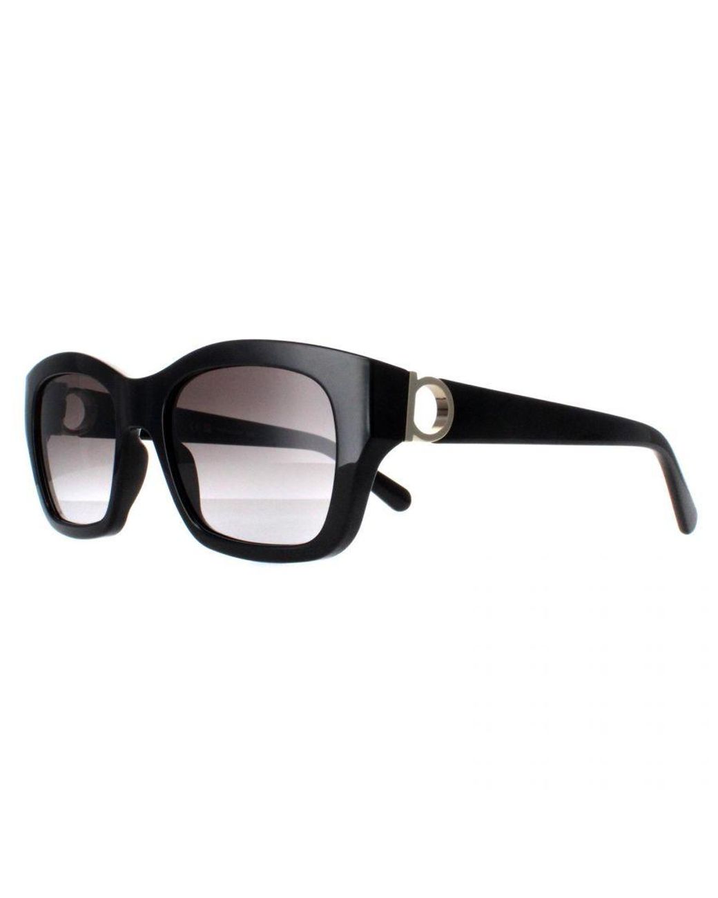 Ferragamo Black Rectangle Gradient Sf1012S