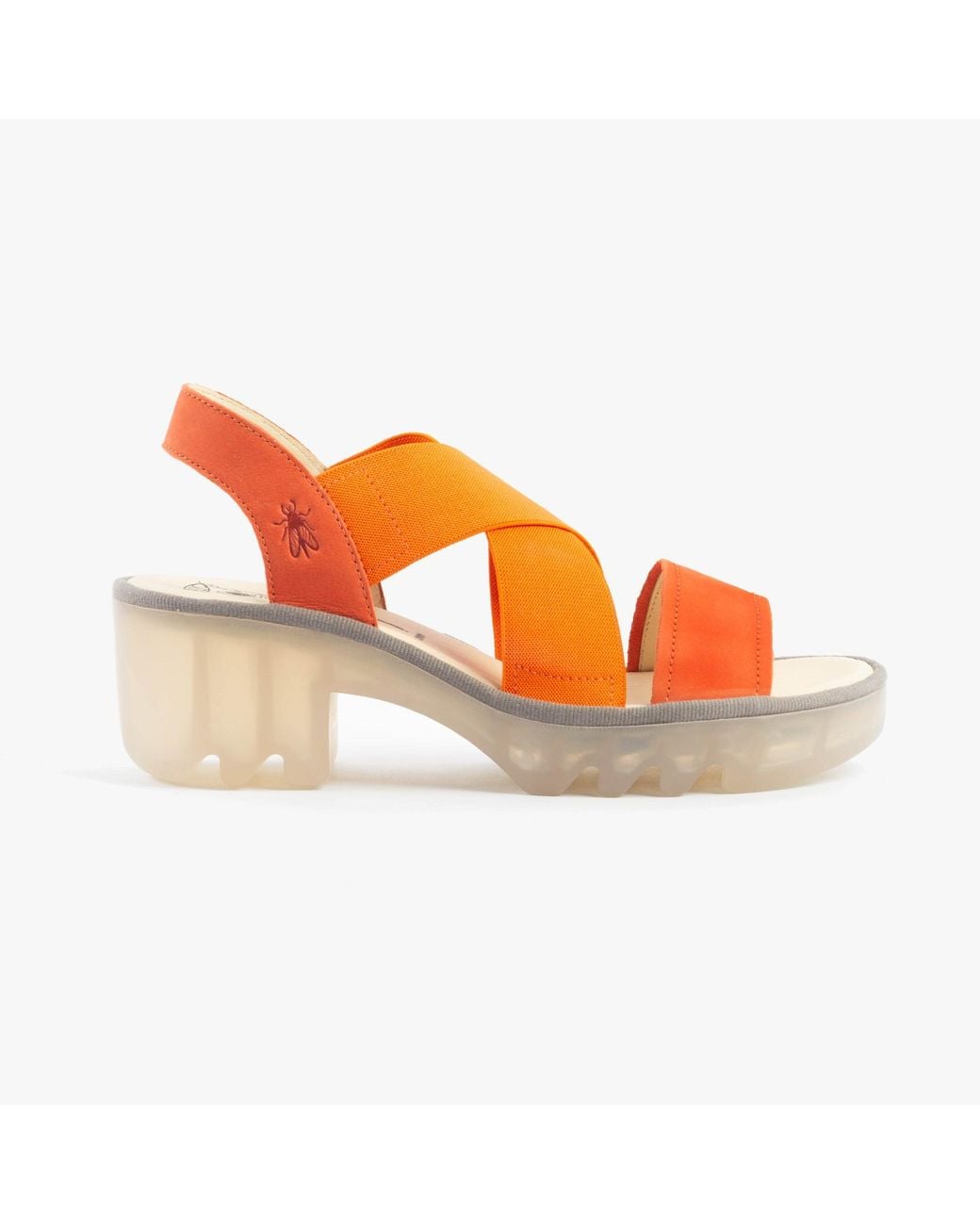Fly London Orange Taji502Fly Sandals Poppy Leather