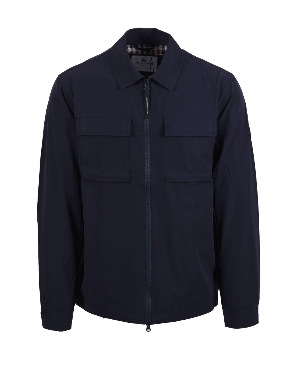 Aquascutum Blue Shell Sp Overshirt Cotton for men