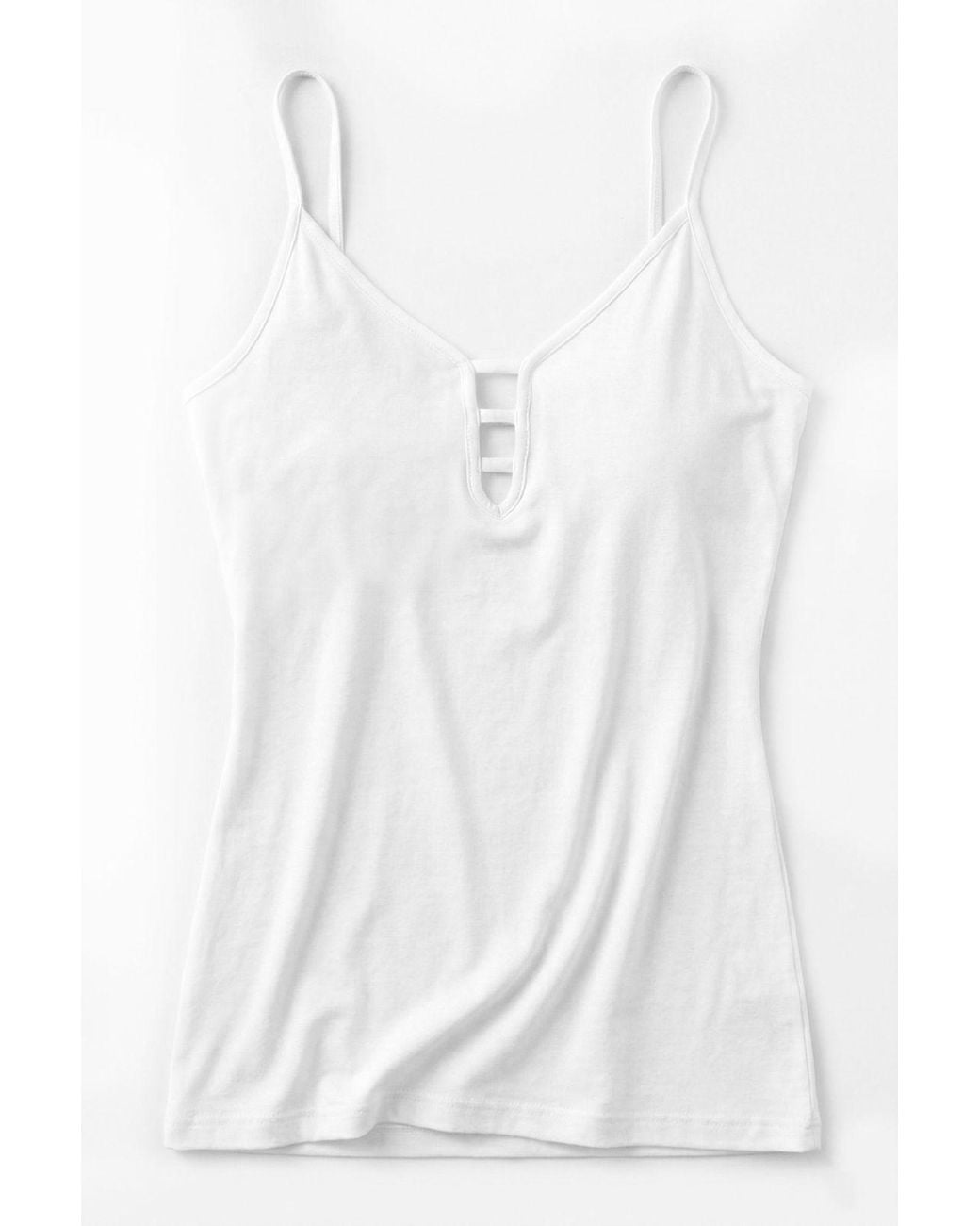 Öts White Fitted Tank Top