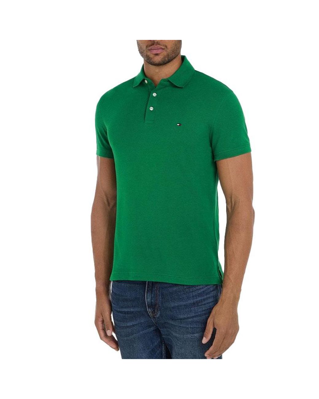 Tommy Hilfiger Green Core Polo Shirts for men