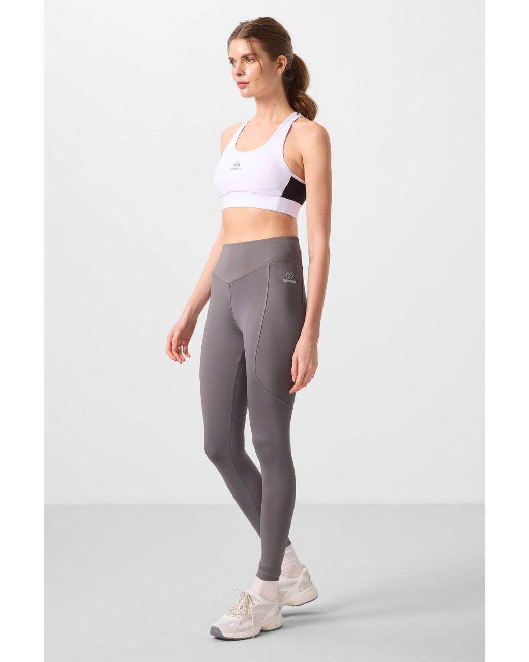 TOMMY LIFE White High-Waist Skinny Leggings