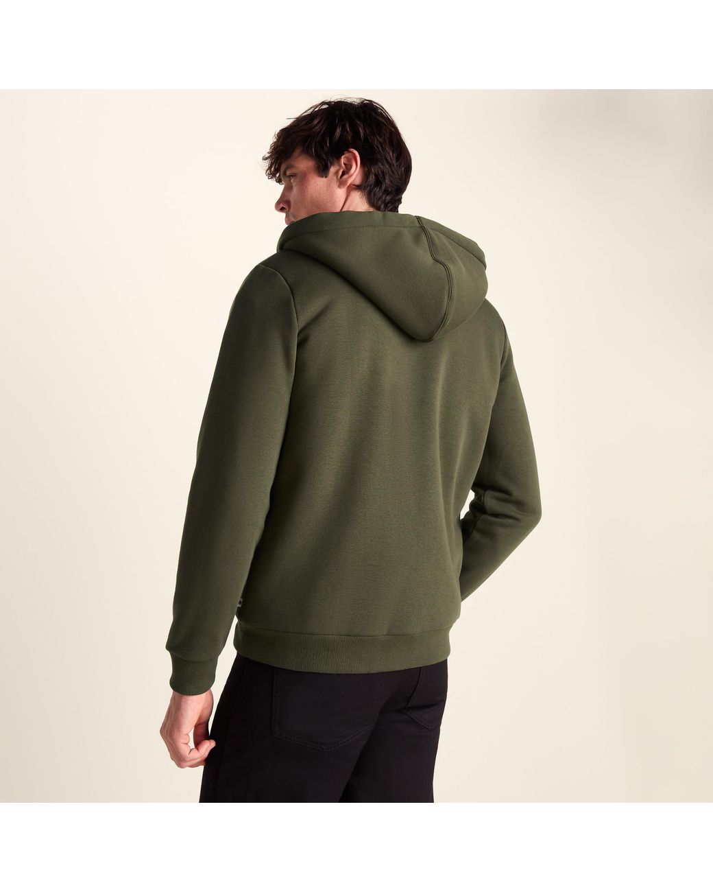 TOG24 Green Ramsey Supersoft Sherpa Lined Zip Hoodie for men