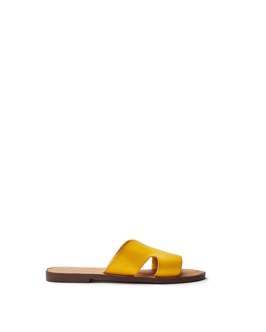 b.soleful Yellow Layana Sandals Faux Leather