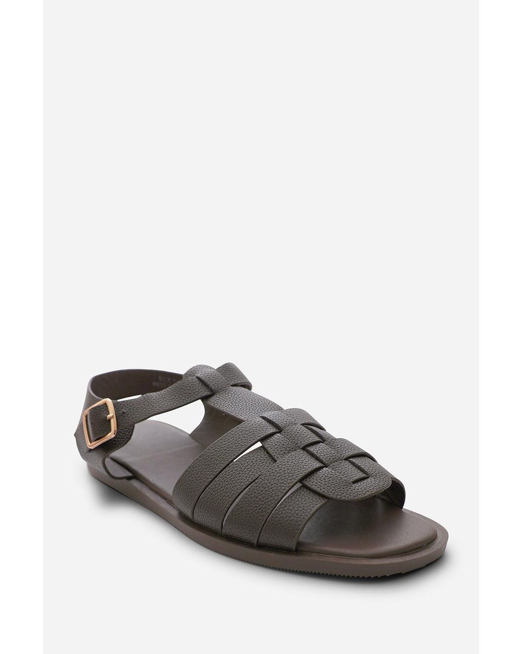 Where's That From Brown Ferlis Open Toe Fisherman Sandal