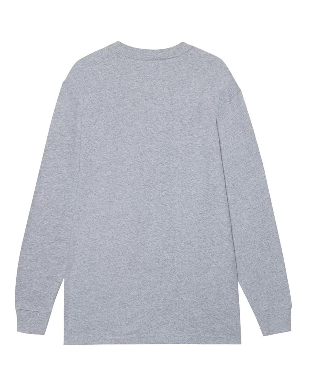 Dickies Gray Luray Pocket Long-Sleeved T-Shirt Cotton for men