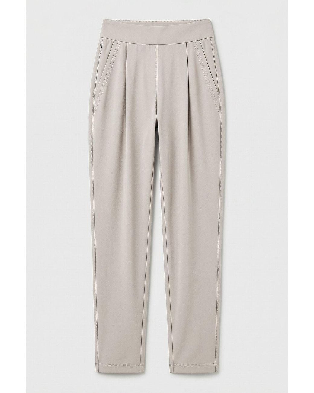 TOMMY LIFE White Straight-Leg Trousers
