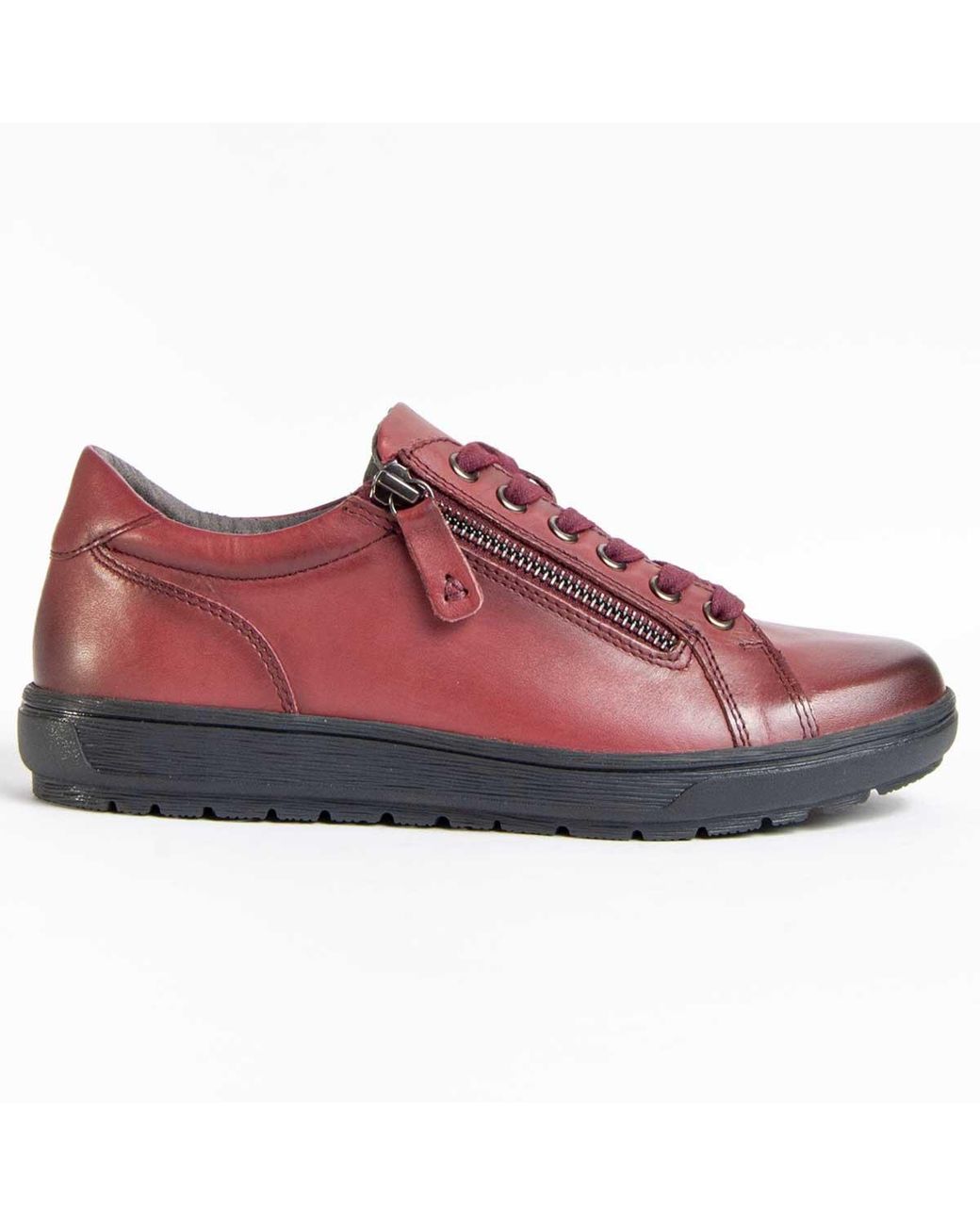 Purapiel Red Oxford-Sko Ailina Bordeaux