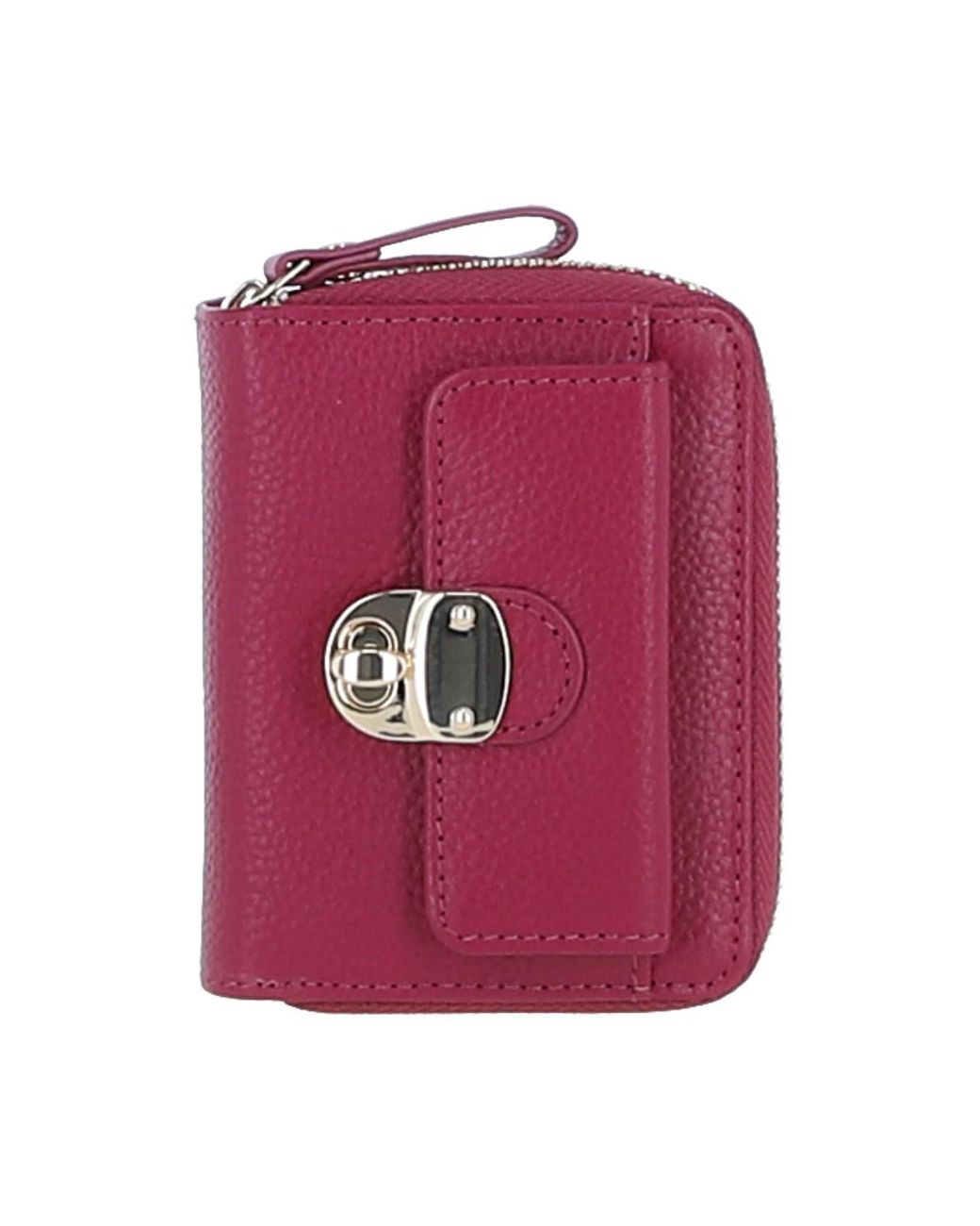 Ashwood Leather Pink Stylish Compact Ladies Purse With Rfid Protection