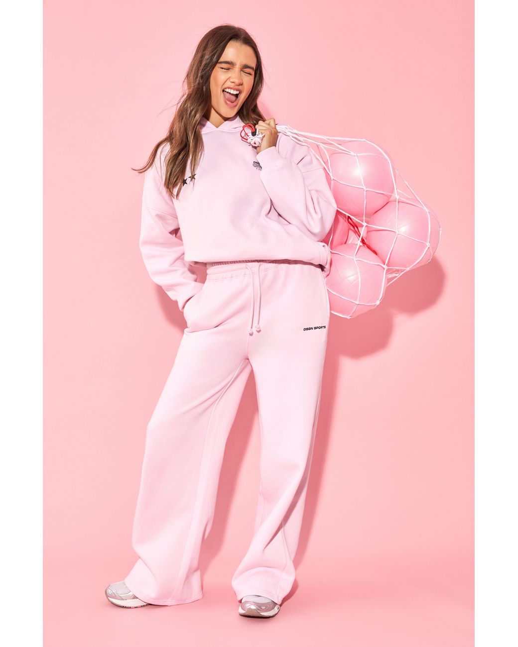 DSGN Studio Pink Sport Straight Leg Jogger