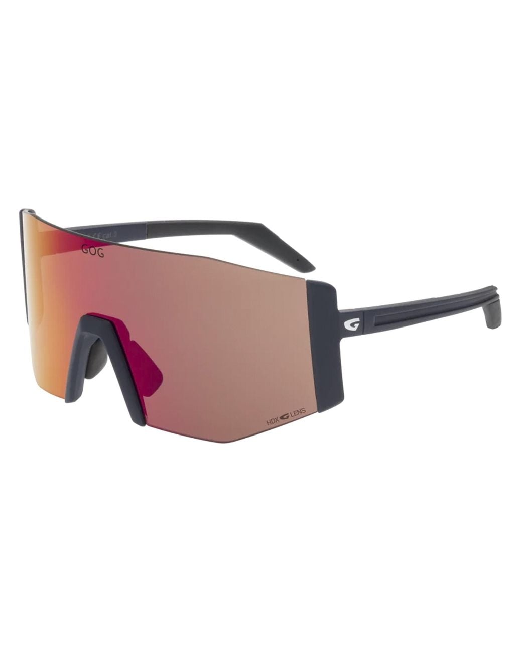 G.O.D Eyewear Blue Uv400 Hdx Contrast Cycling Sunglasses With Mirror Scratch-Resistant Lens