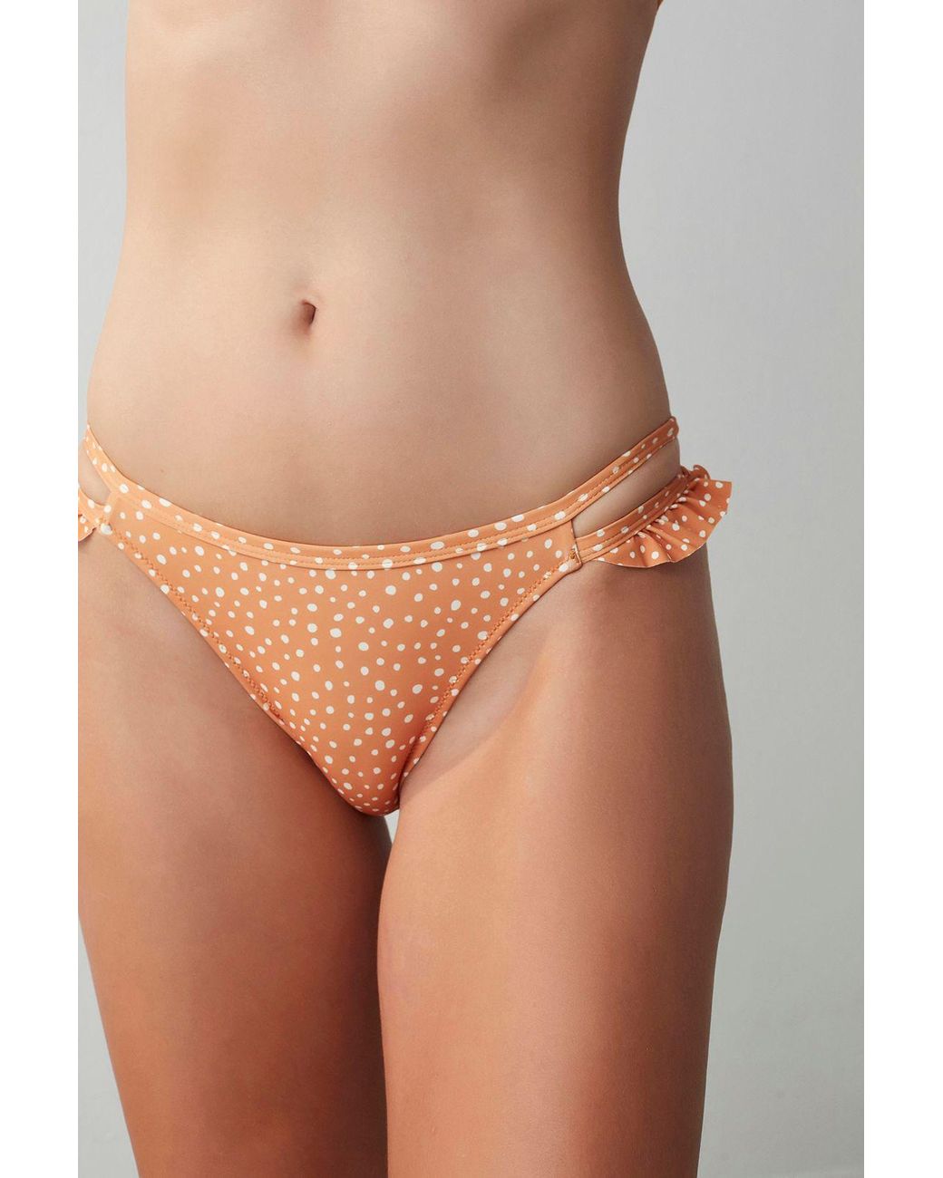 Penti Orange Low-Waist Polka Dot Hipster Bikini Bottoms