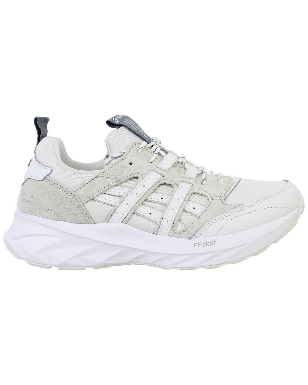 Asics White Tarther Blast Re Running Shoes for men