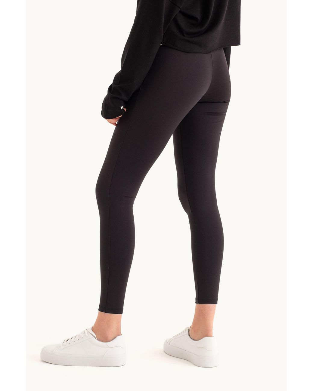 Hiccup Black High Waist Leggings With A Pocket Detail