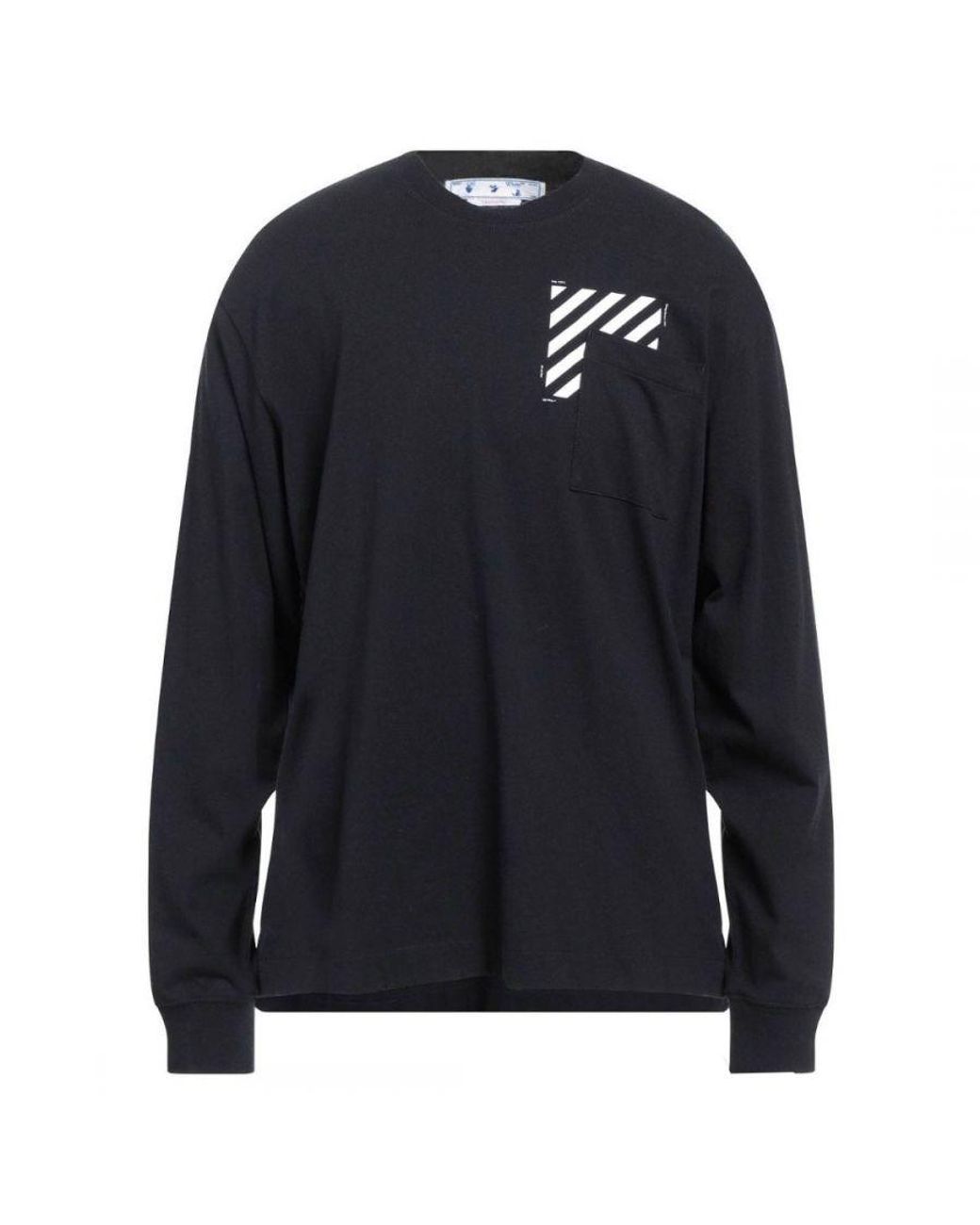 off white black long sleeve