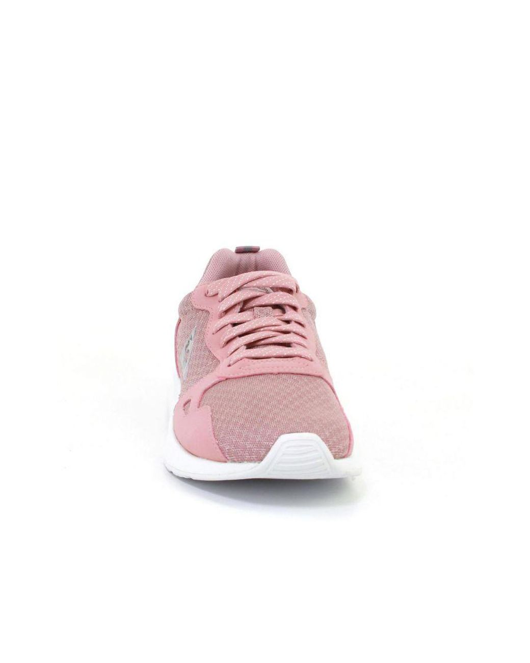 Le Coq Sportif Pink Lcs R600 Feminine Mesh Trainers