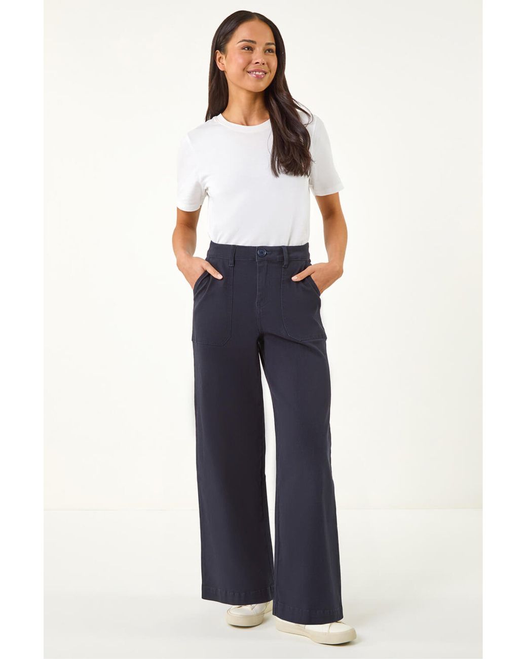 Roman Blue Petite Pocket Stretch Jean