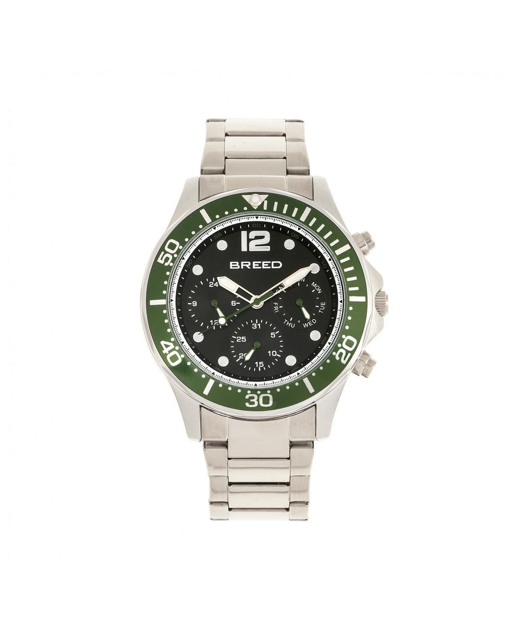 Breed Metallic Pegasus Bracelet Watch W/Day/Date for men