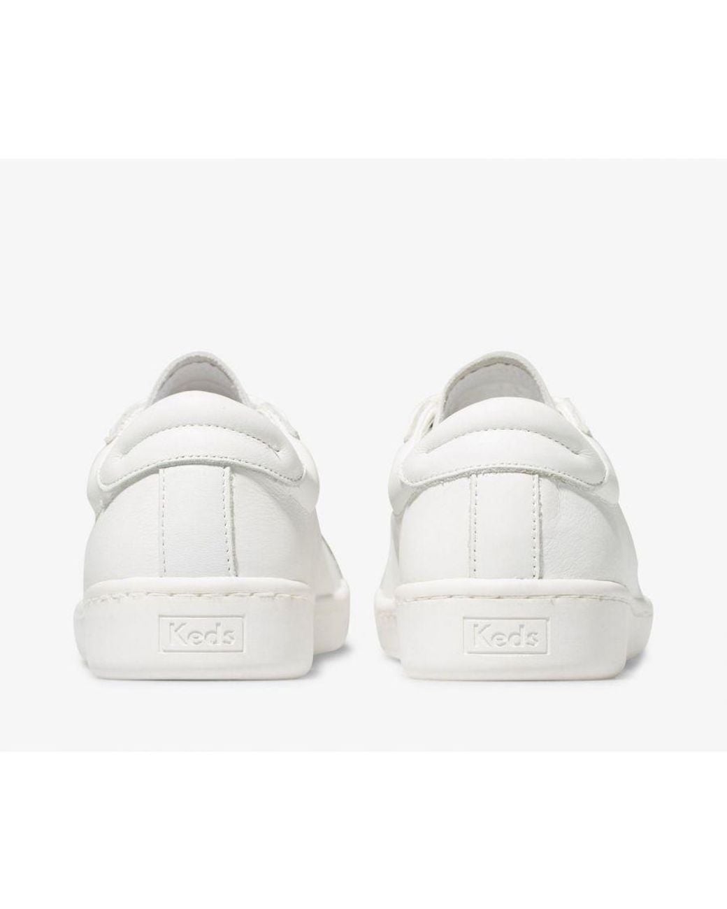 Keds White Ace Leather Shoes With A Cushioned Footbed